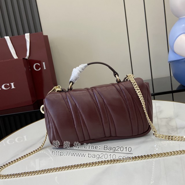 Gucci專櫃古馳最新款Milano系列迷你肩背包女士手提包 jh2391型號：806017